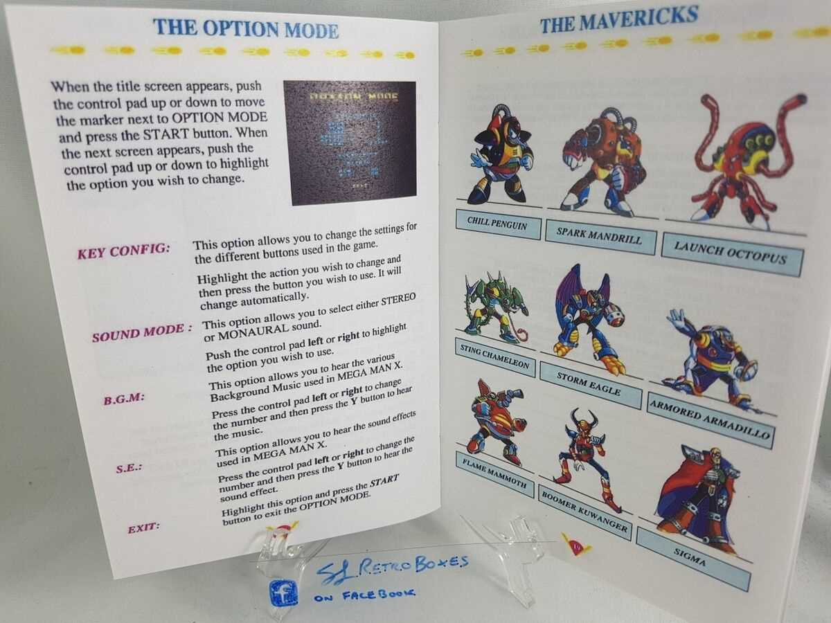 mega man x instruction manual