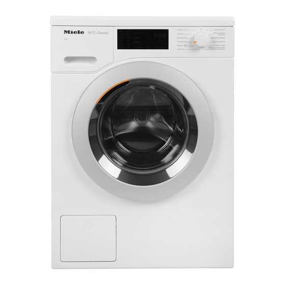 miele washing machine instructions manual