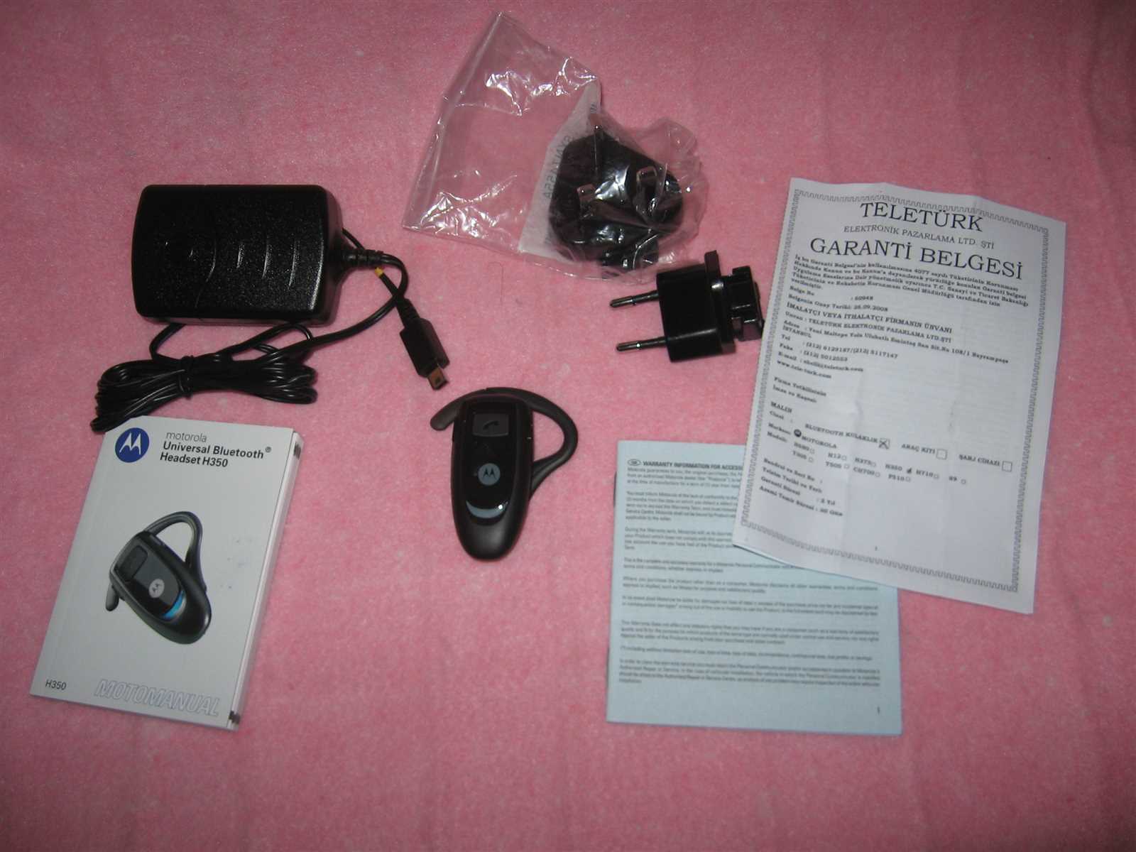 motorola h350 bluetooth instruction manual