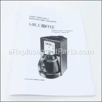 mr coffee coffee maker instruction manual