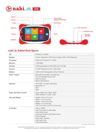 nabi tablet instruction manual