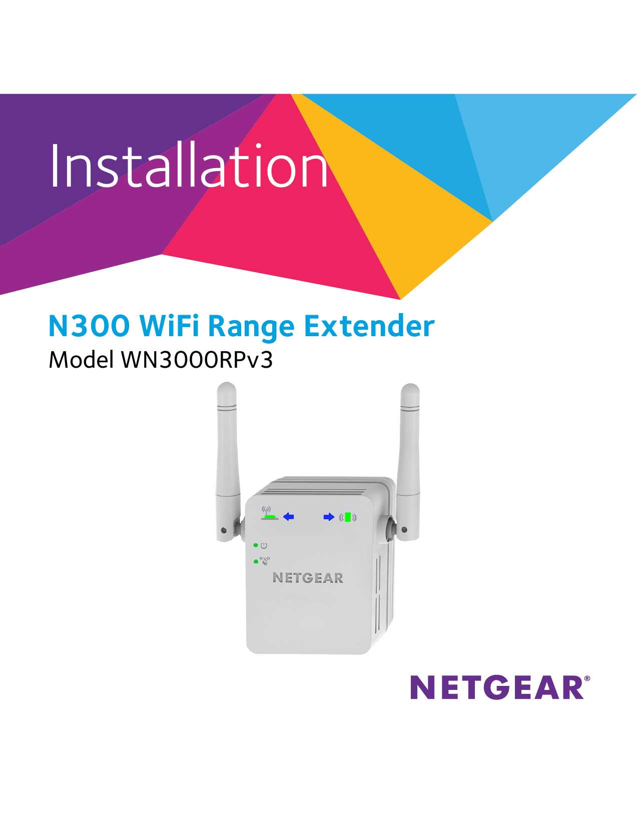 netgear wn3000rp instruction manual