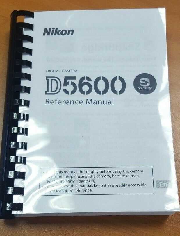 nikon d5600 instruction manual