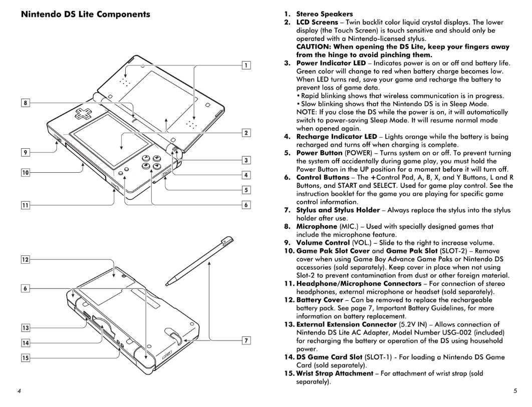 nintendo ds instruction manual