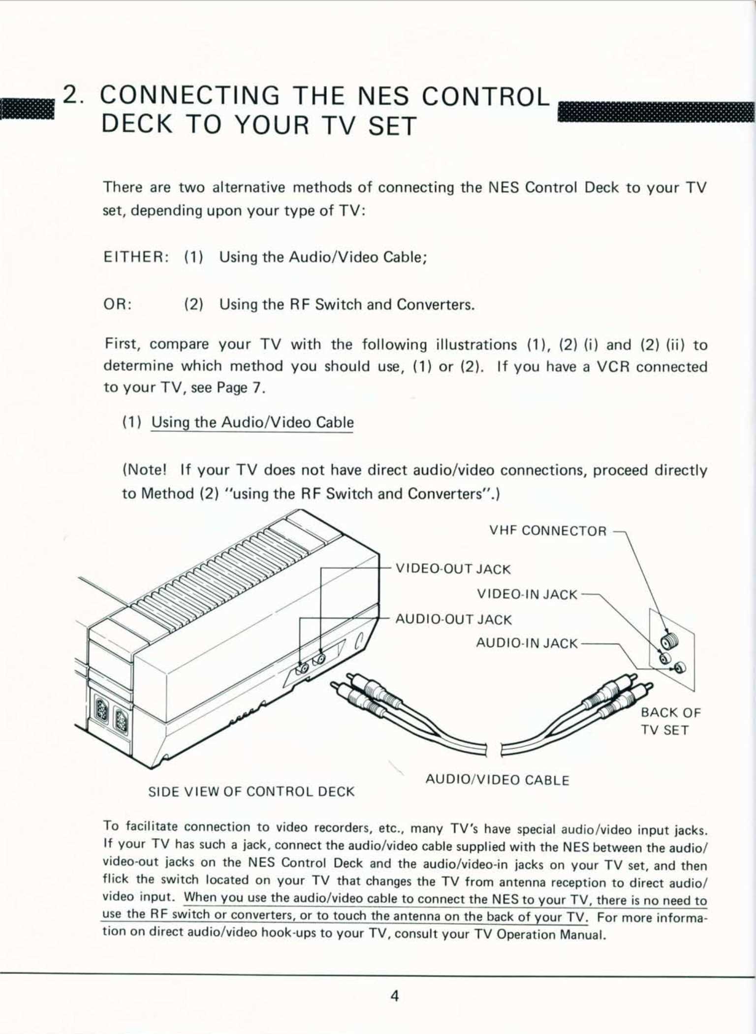 nintendo nes instruction manual