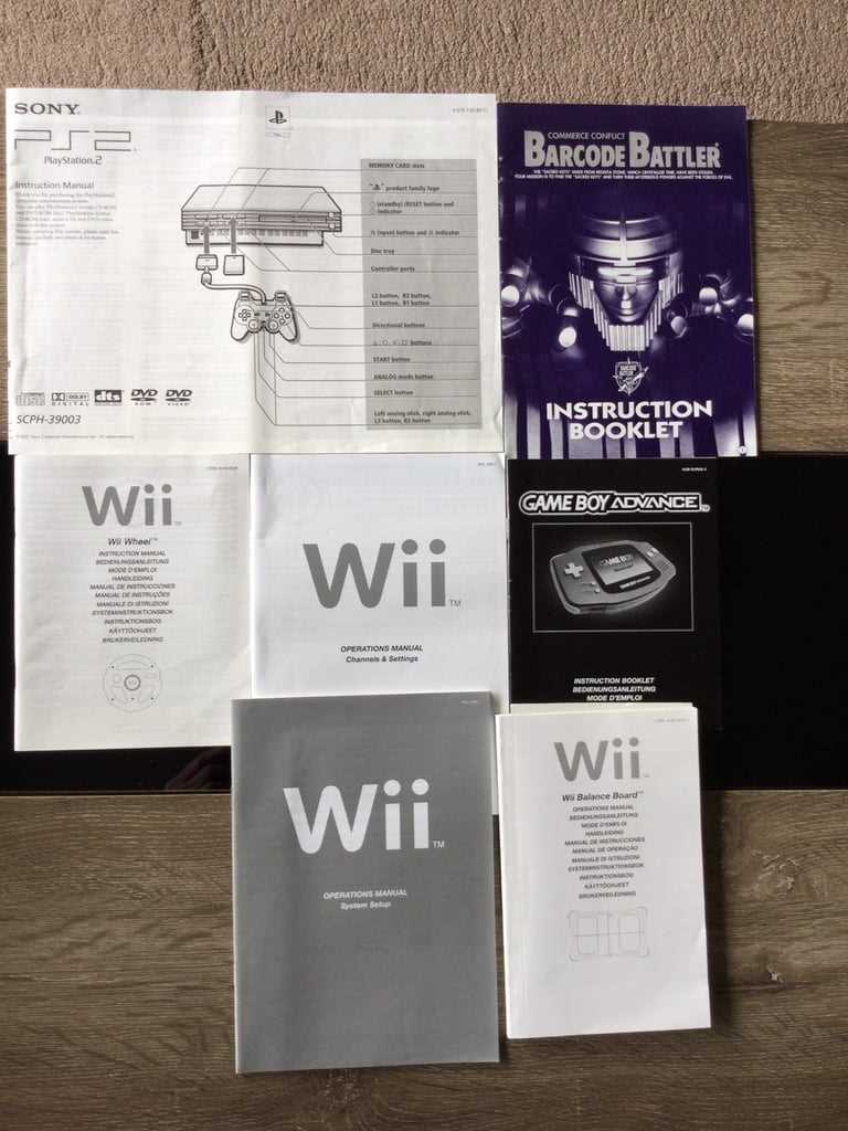 nintendo wii console instruction manual