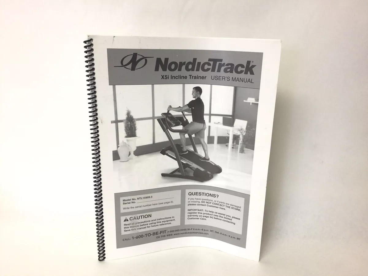 nordictrack s22i instruction manual