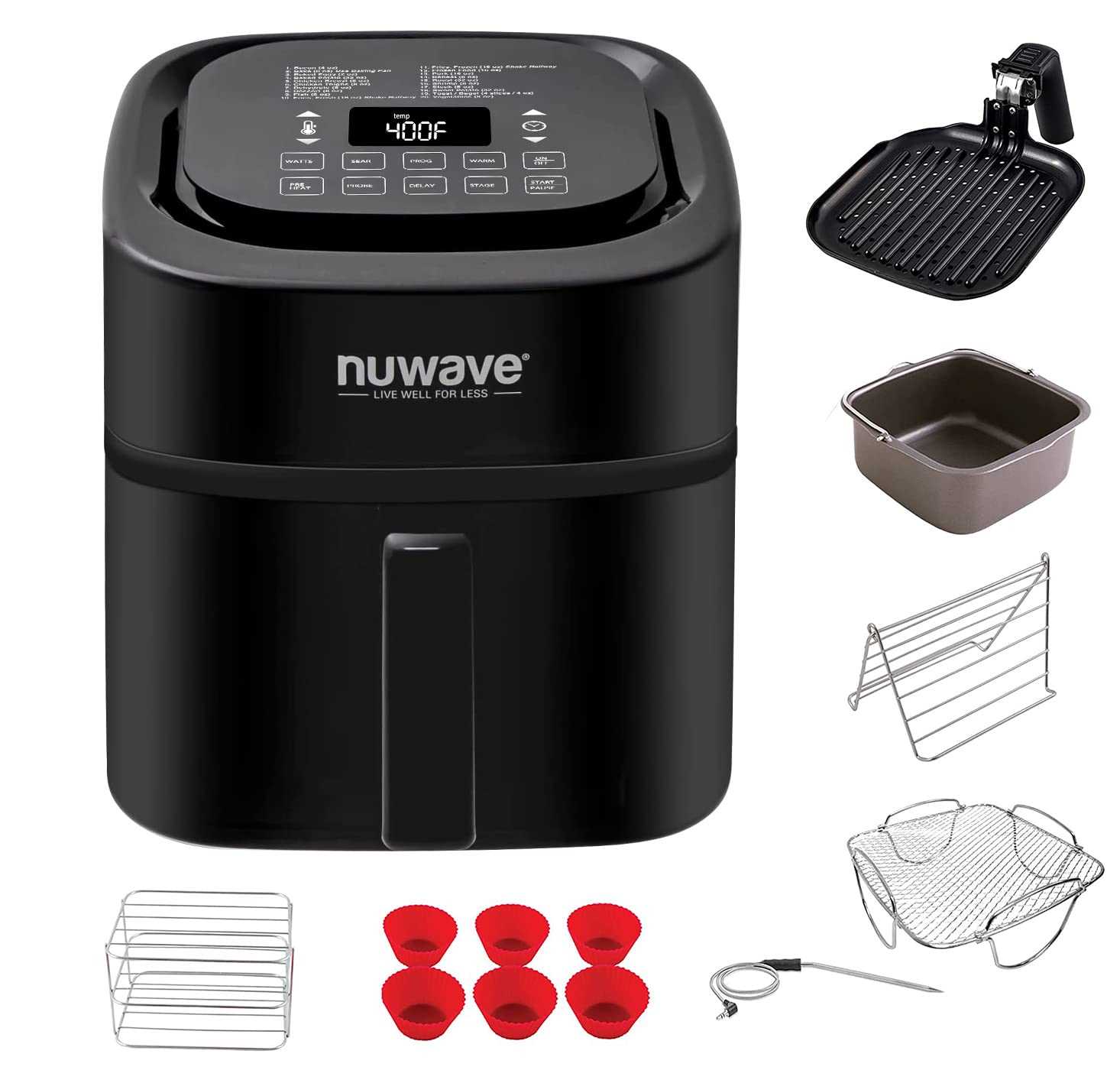 nuwave brio air fryer 8 qt instruction manual