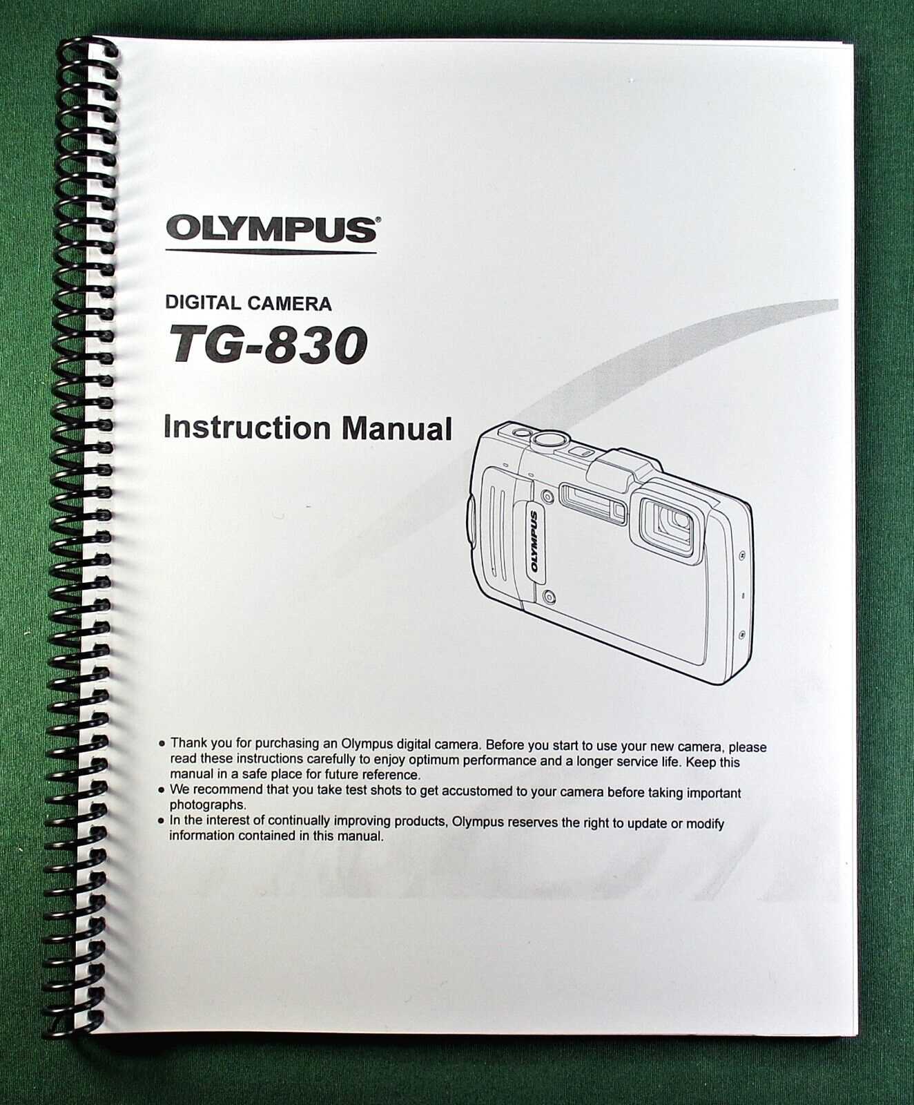 olympus tg 830 instruction manual