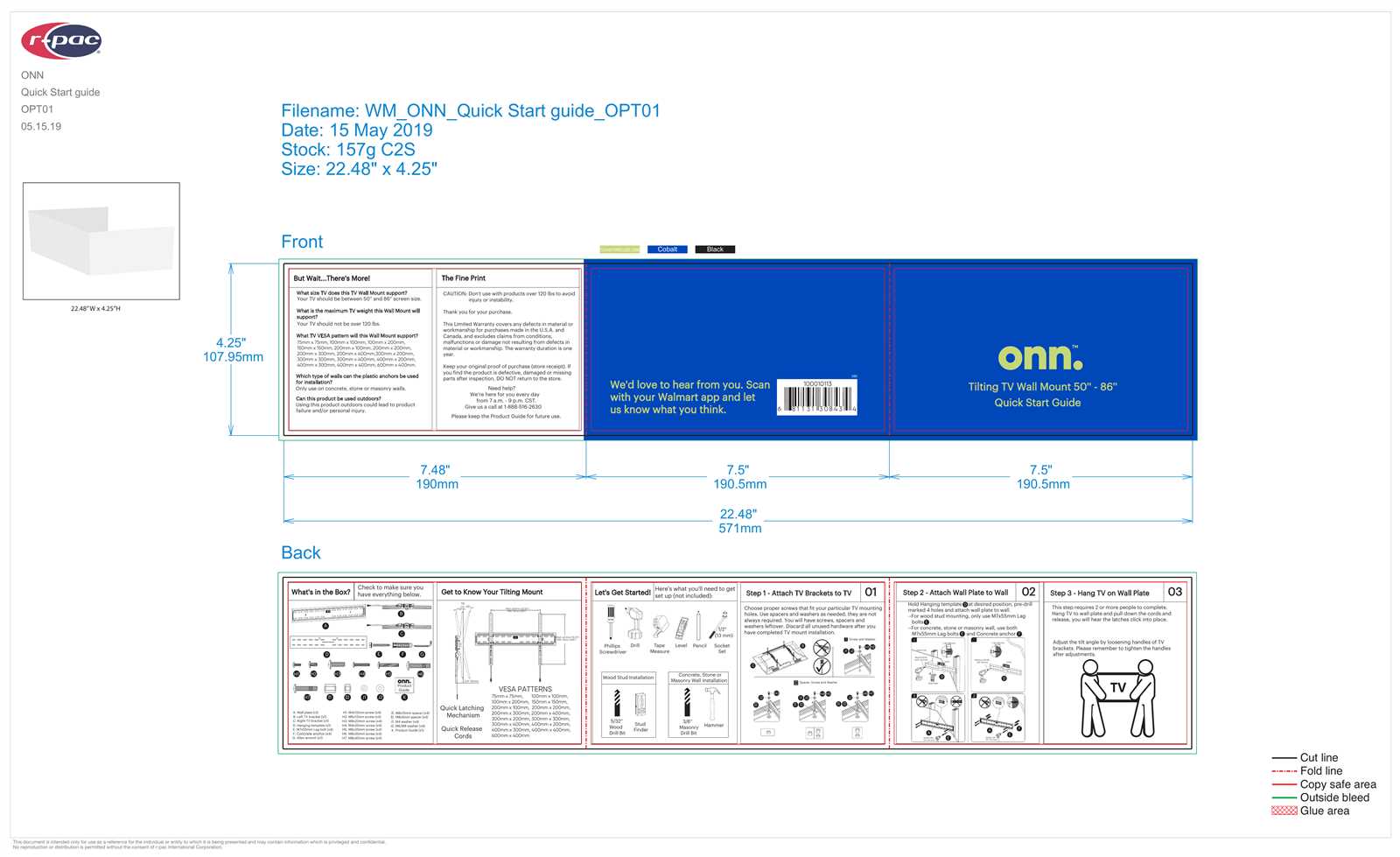 onn tv mount instruction manual