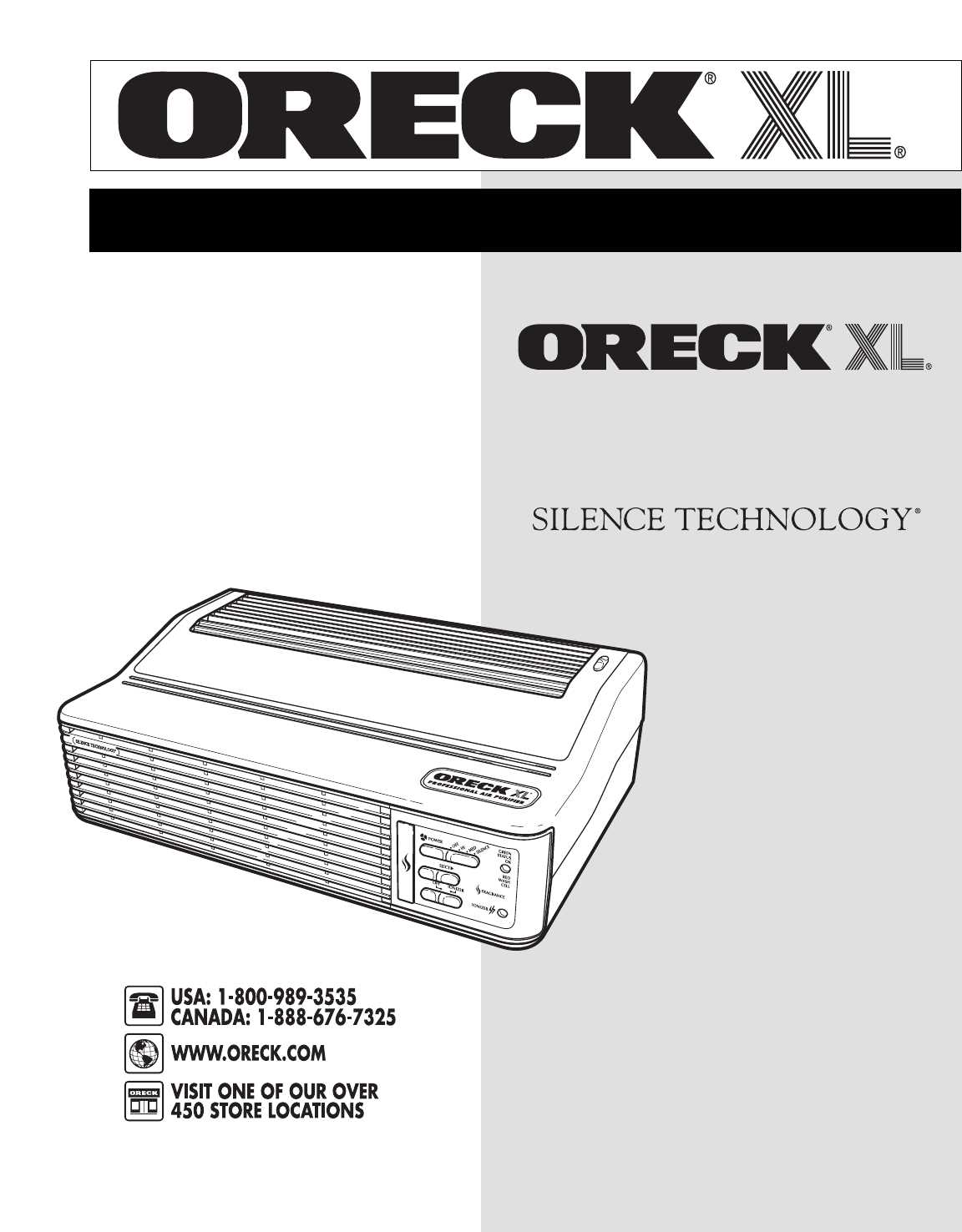 oreck xl instruction manual