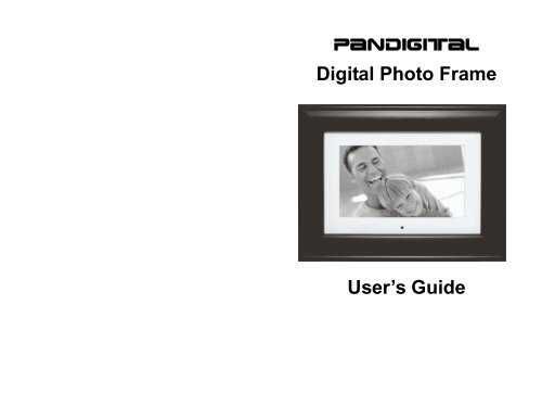 pandigital photo frame instruction manual