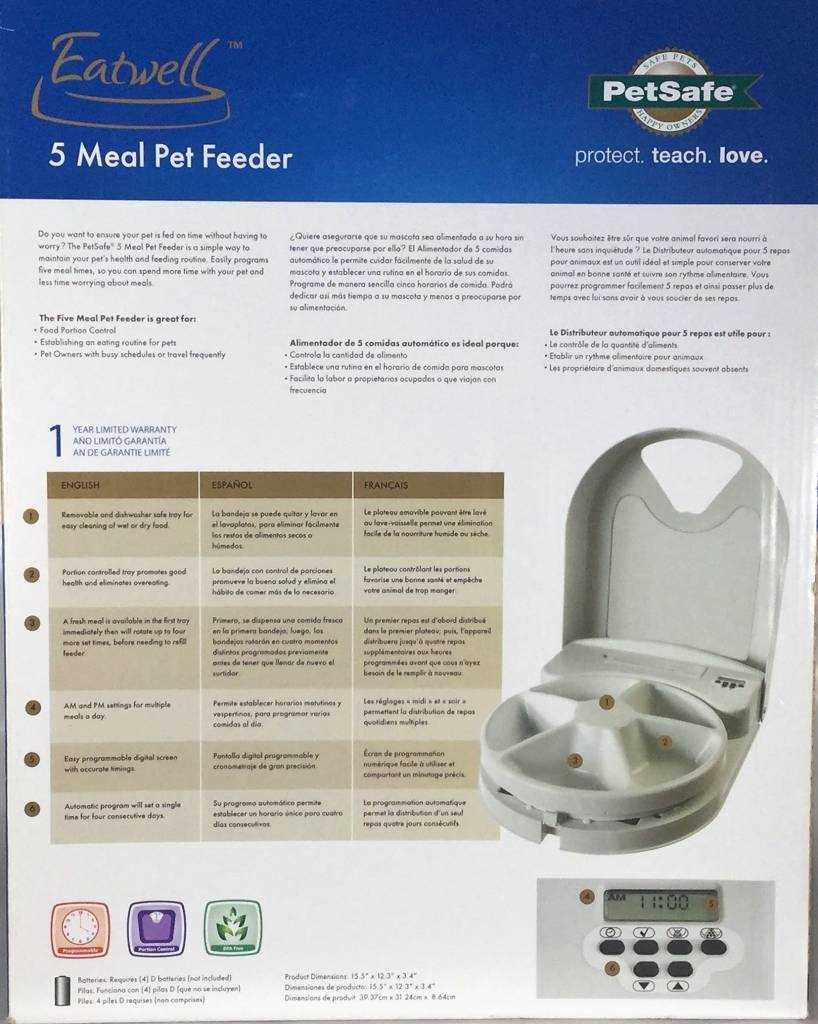 petsafe automatic feeder instruction manual