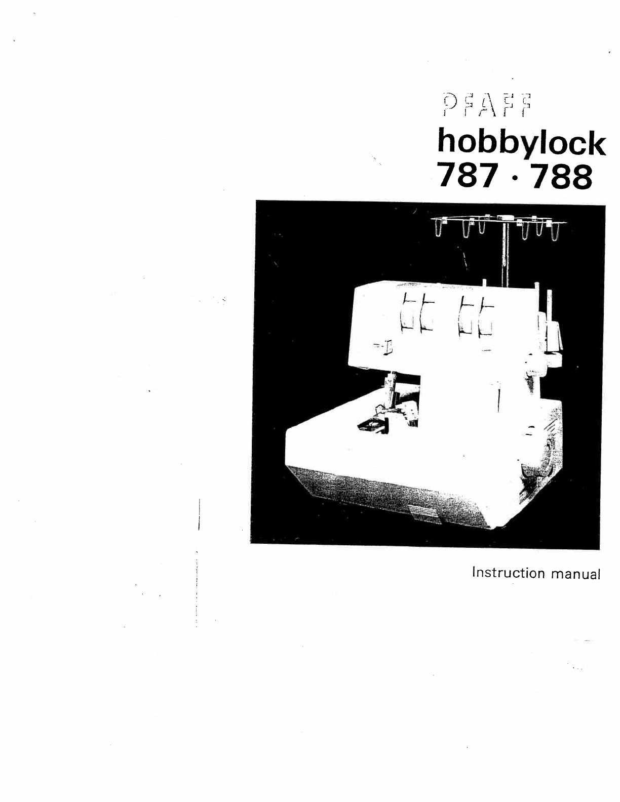 pfaff hobbylock 4752 instruction manual