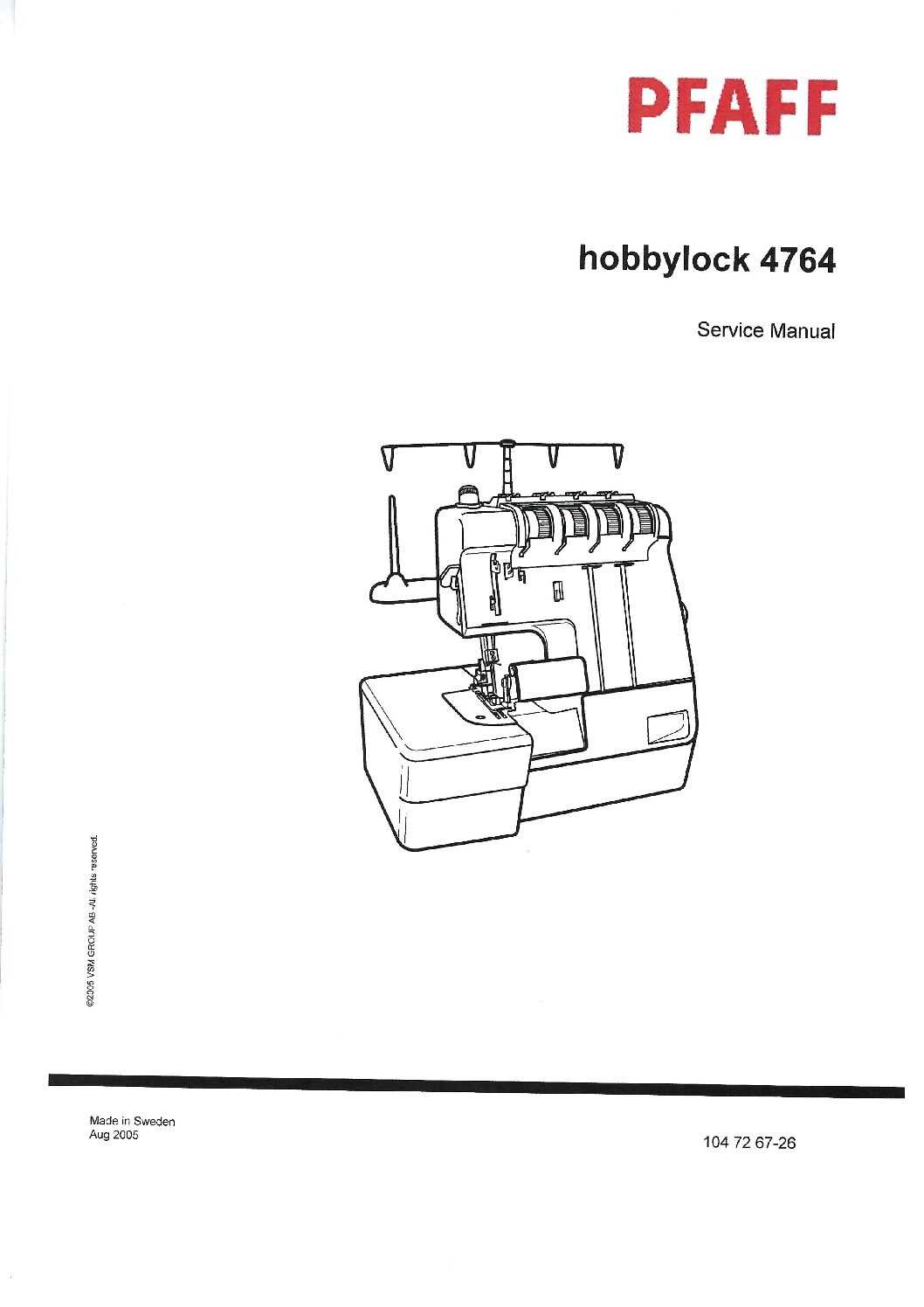 pfaff hobbylock 4752 instruction manual