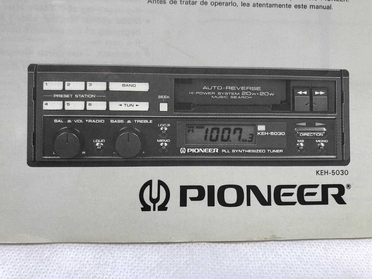 pioneer car radio instruction manual