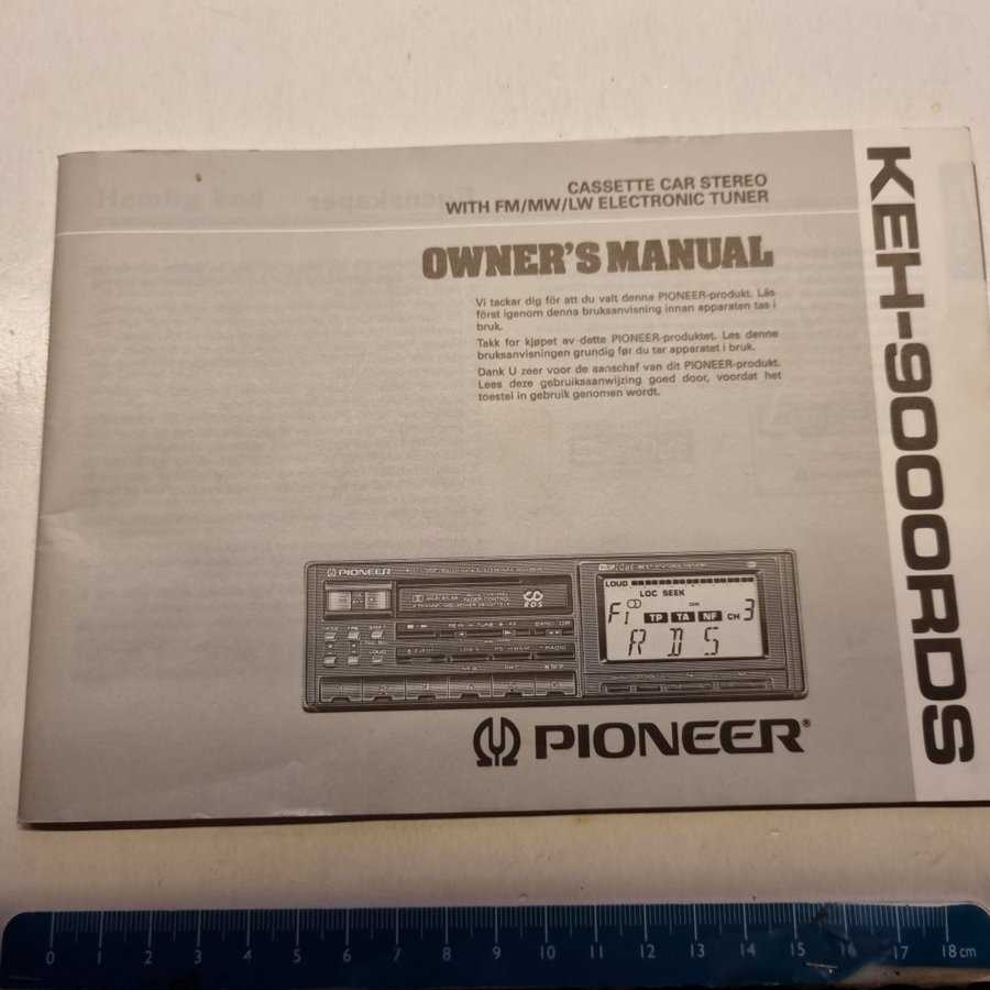 pioneer car stereo instruction manual