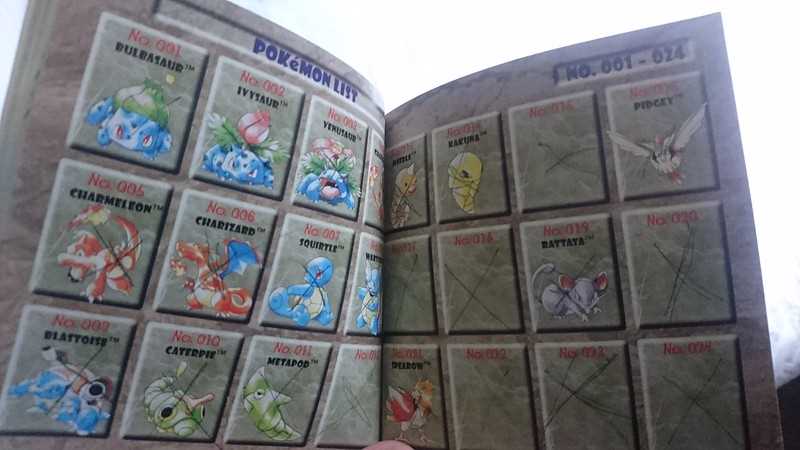 pokemon red and blue instruction manual