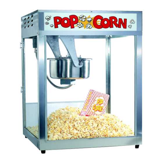 popcorn machine instruction manual