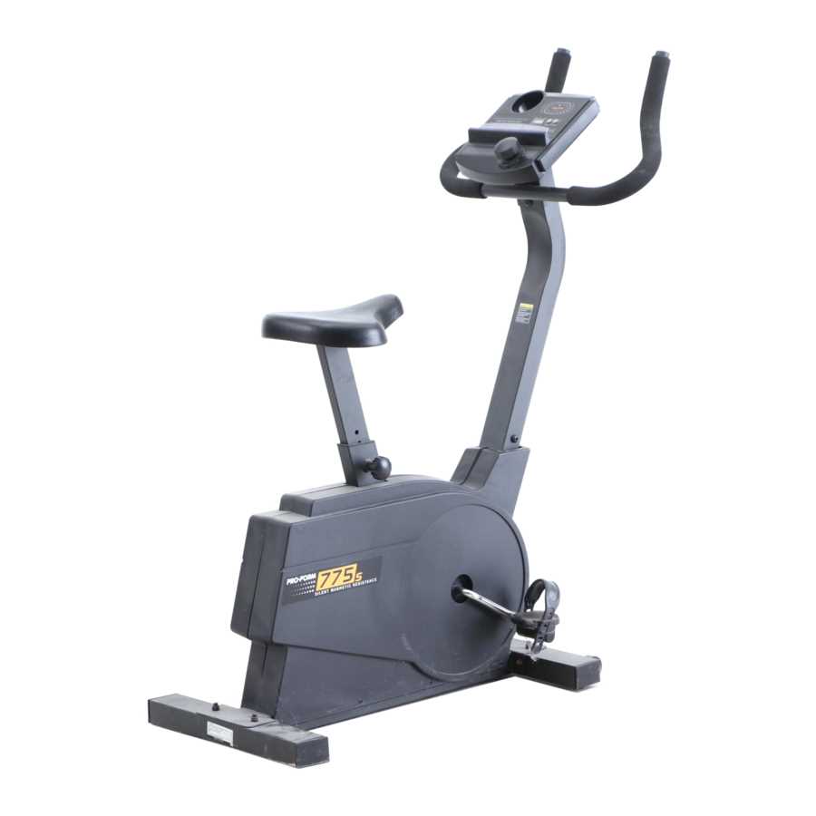 proform exercise bike instruction manual