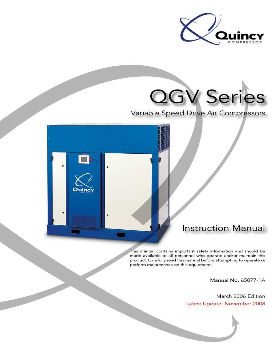 quincy qr 25 series instruction manual