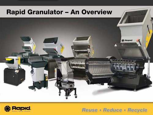 rapid granulator instruction manual