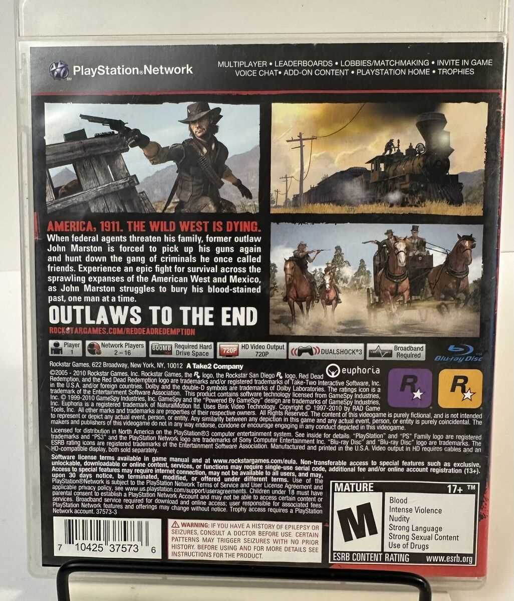 red dead redemption 2 instruction manual