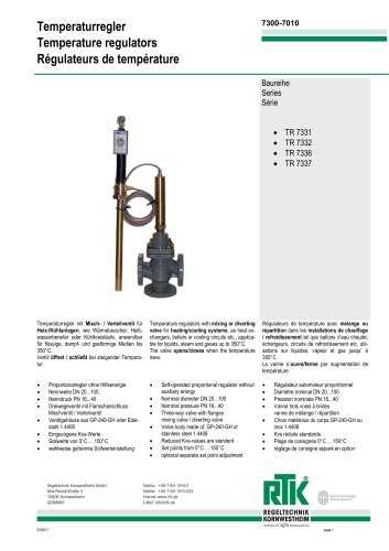 rtk control valves manual instructions