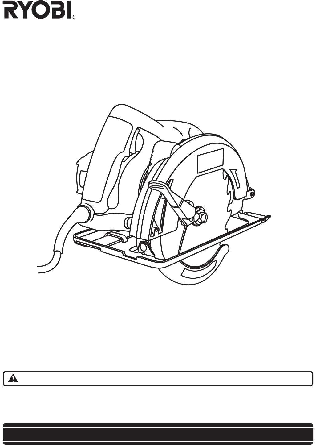 ryobi circular saw instruction manual