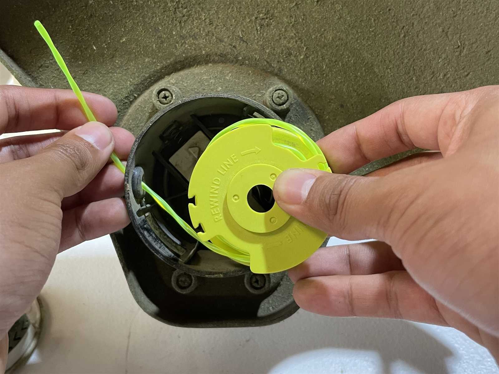 ryobi weed wacker refill instruction manual