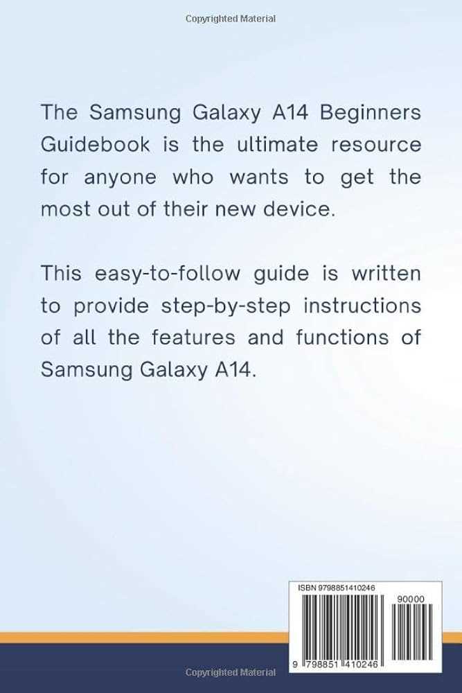 samsung a14 instruction manual