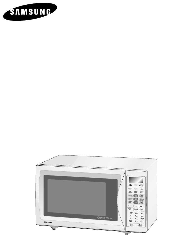 samsung microwave oven instruction manual