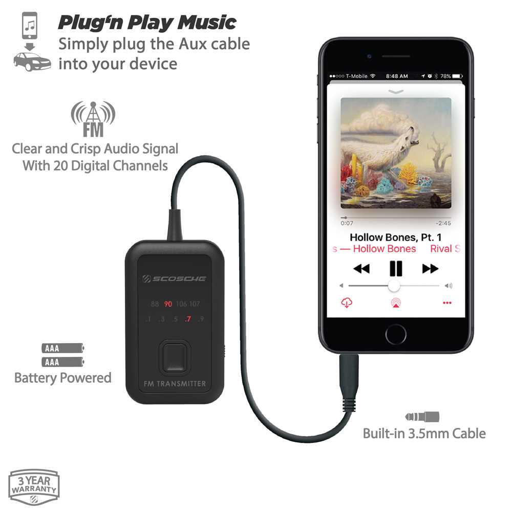 scosche fm transmitter instruction manual