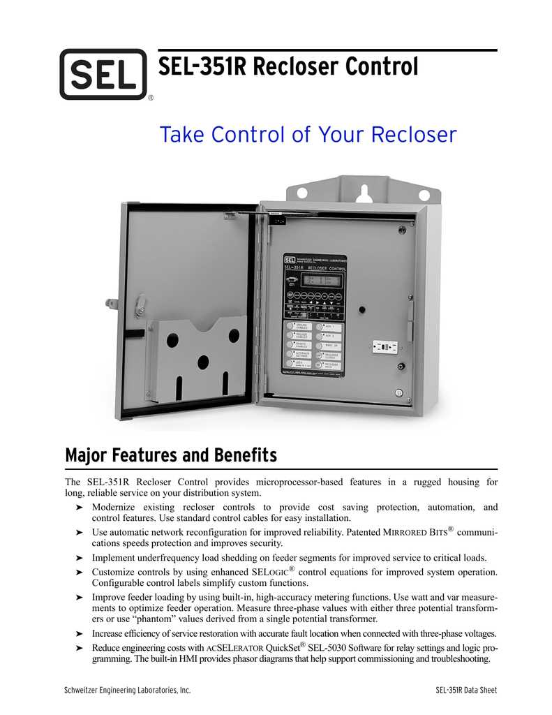 sel 351r instruction manual