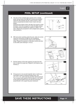 setup manual intex rectangular pool instructions