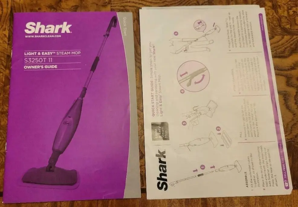 shark steam mop instruction manual