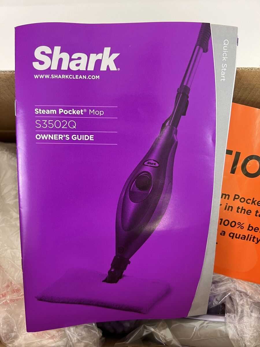 shark steam pocket mop instruction manual