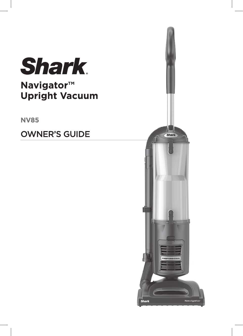 shark vacuum instruction manual