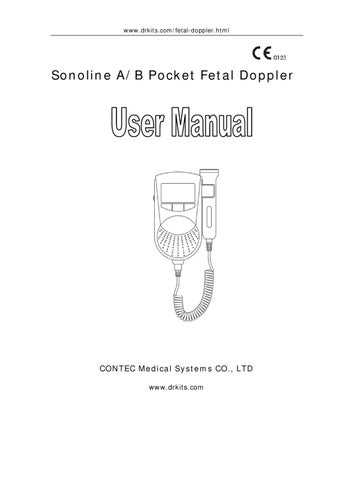 sonoline b fetal doppler instruction manual