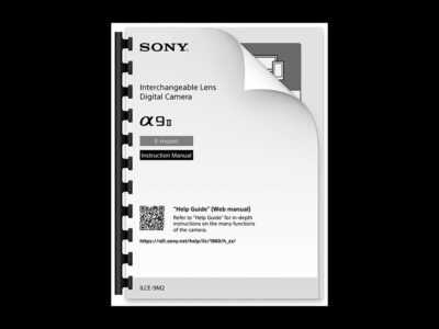 sony a9 instruction manual