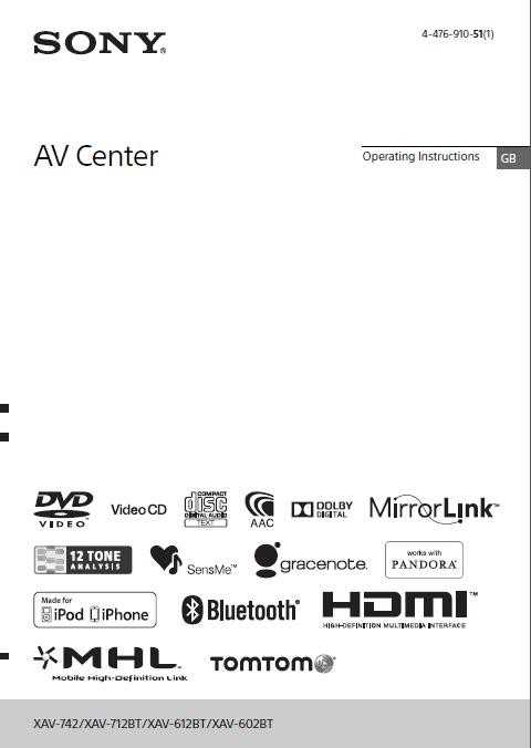 sony car stereo instruction manuals