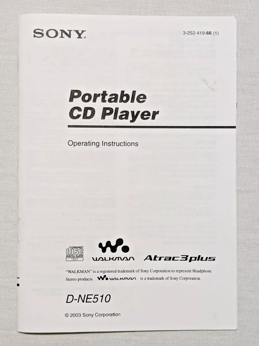 sony mp3 player instructions manual