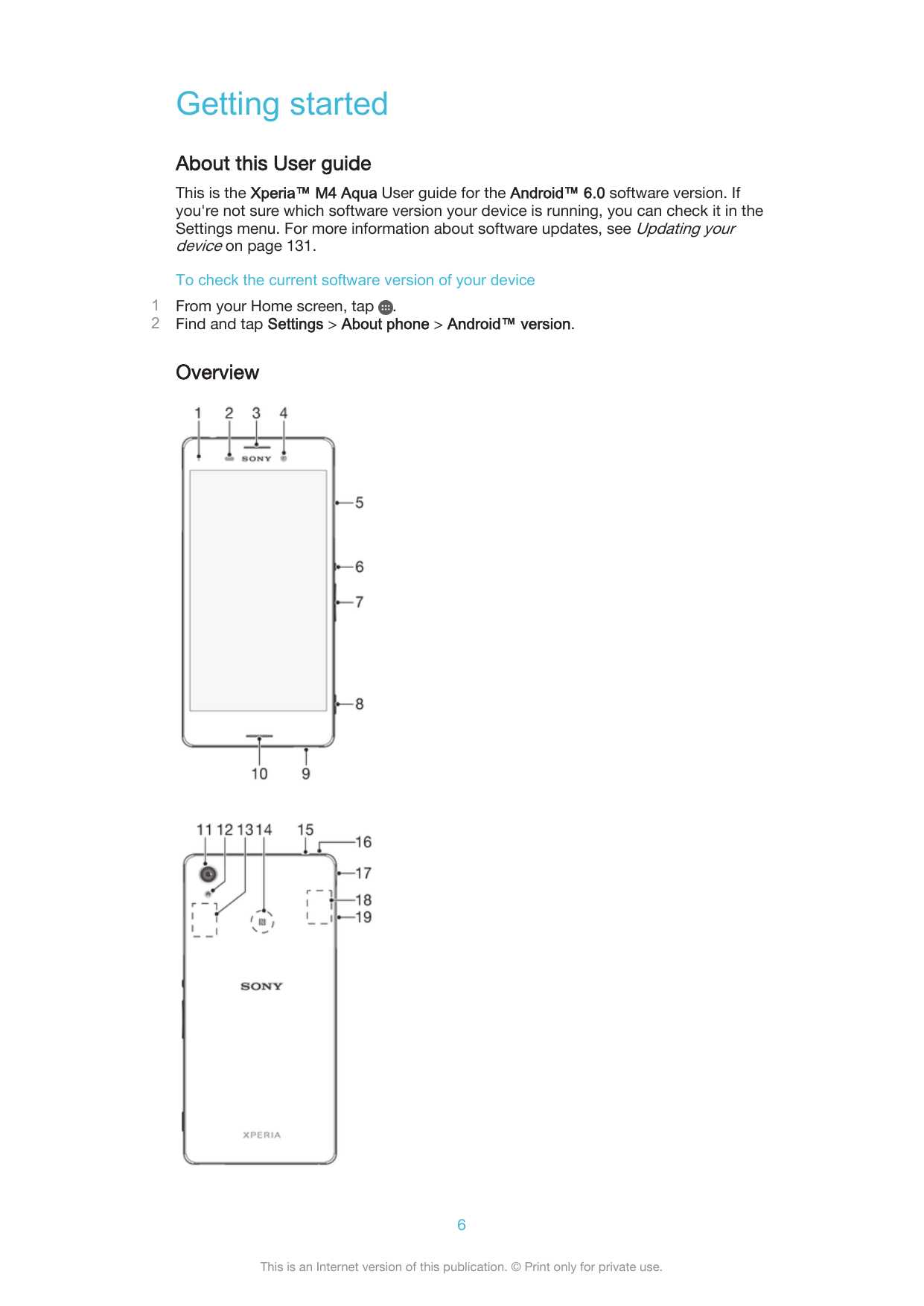 sony xperia instruction manual