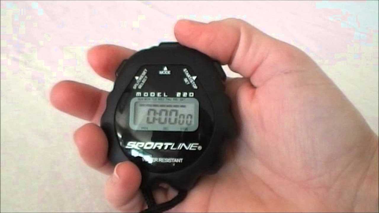 sportline 240 stopwatch instruction manual