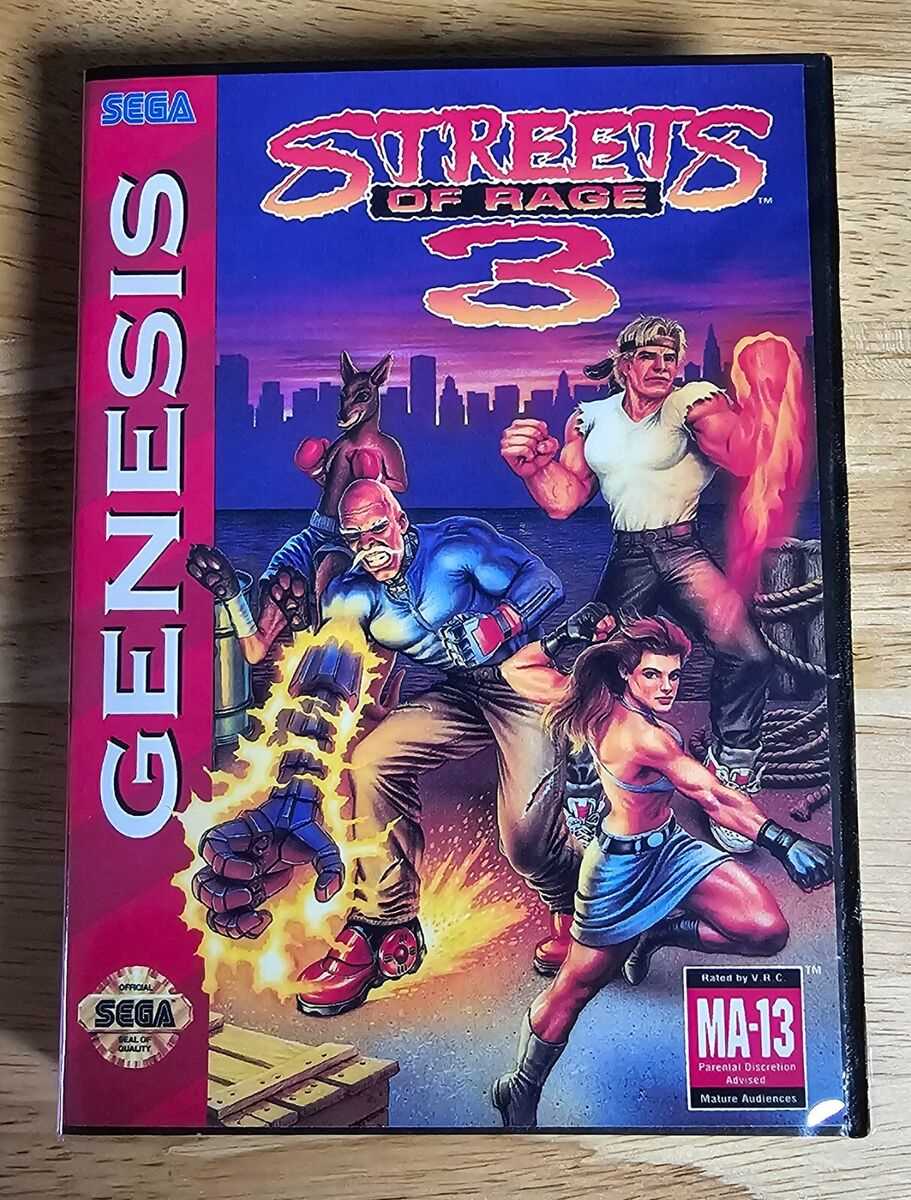 streets of rage 3 instruction manual