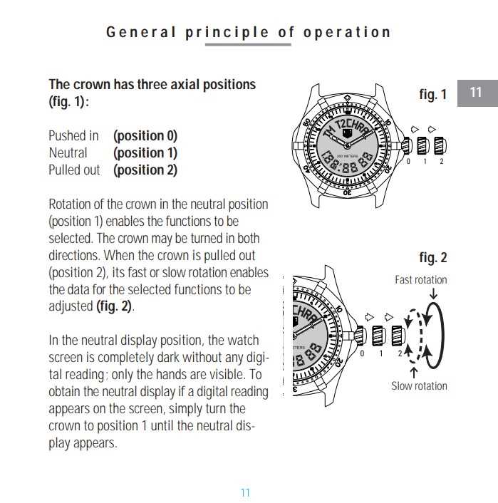 tag heuer instruction manual