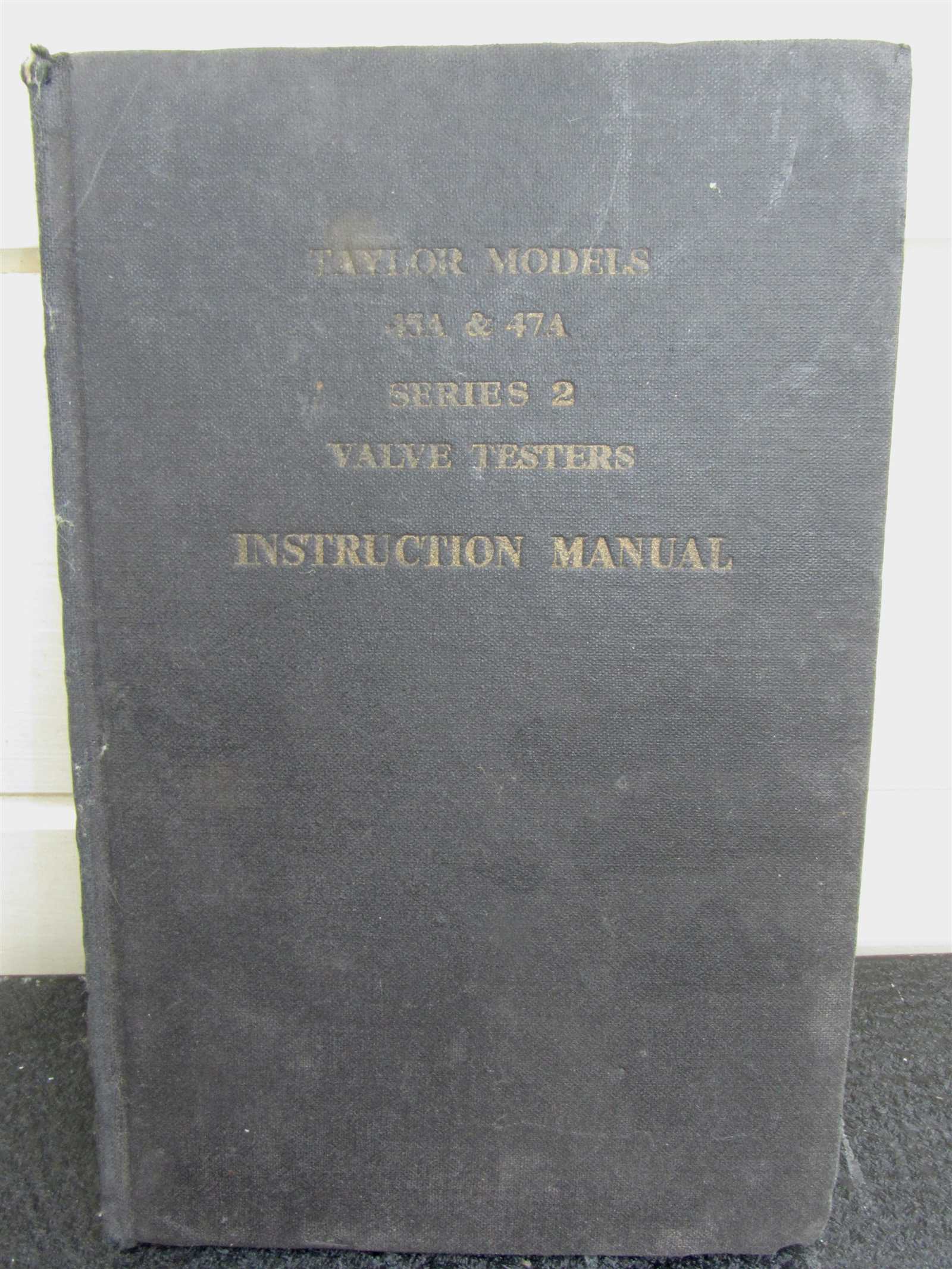 taylor 1502 instruction manual