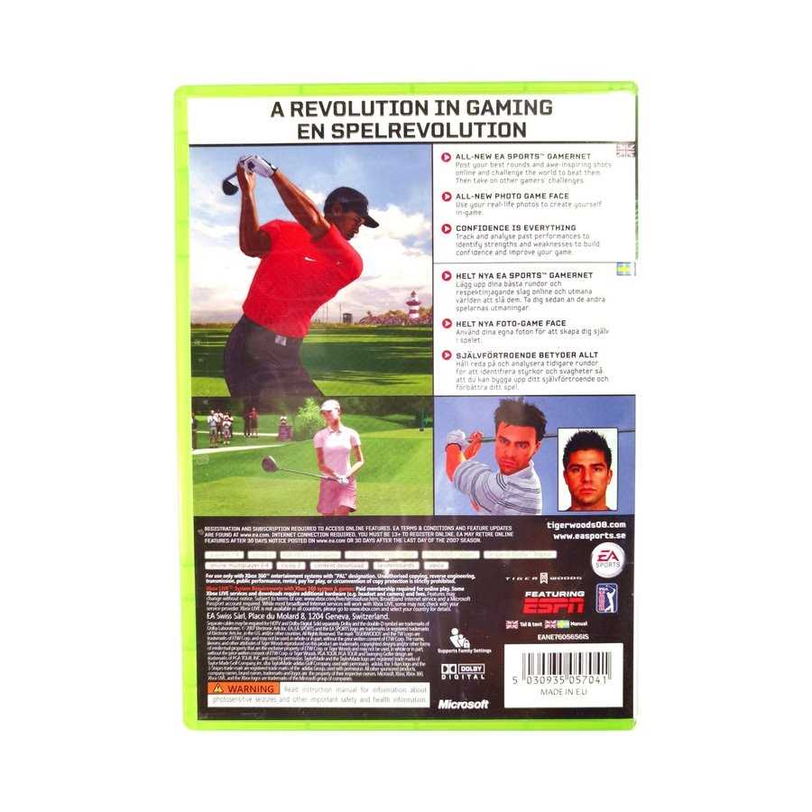 tiger woods pga tour 08 instruction manual