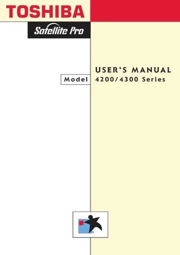 toshiba satellite instruction manual