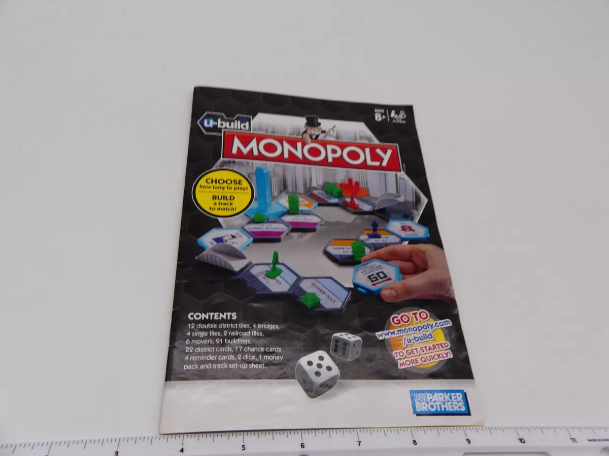 u build monopoly instruction manual